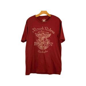 Lucky Brand Rough Riders Rebellion Graphic Short Sleeve T-Shirt Mens Size L